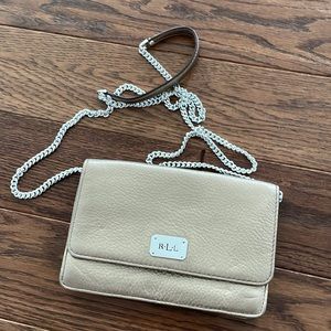 Ralph Lauren small cross body color:pewter